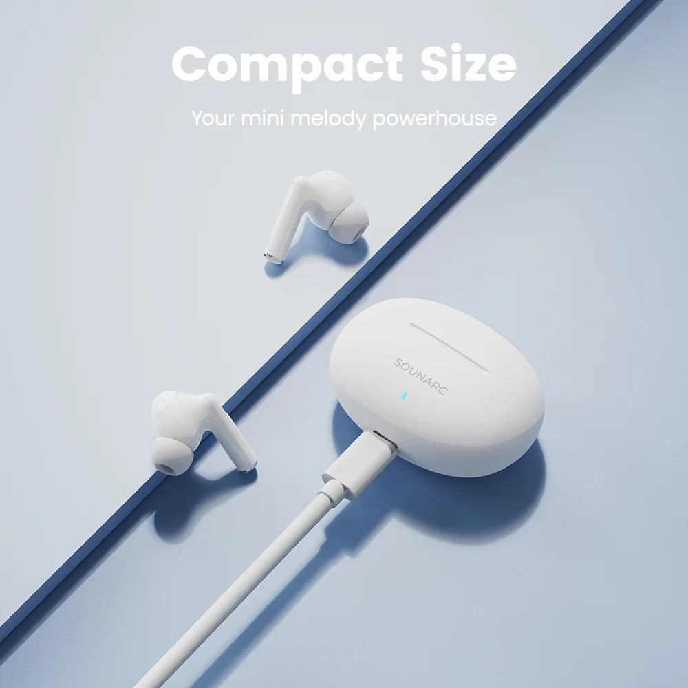 Sounarc Q1 TWS earbuds compact portable design