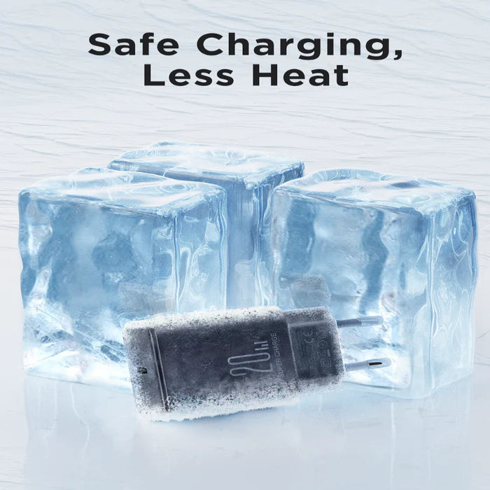 Joyroom PD 20W fast charger safe cooling less heat