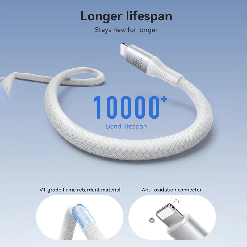 Joyroom Lightning cable 2m tested for 10000 bends durable design