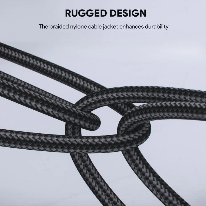 Aukey CB-NCC1 rugged braided design close-up