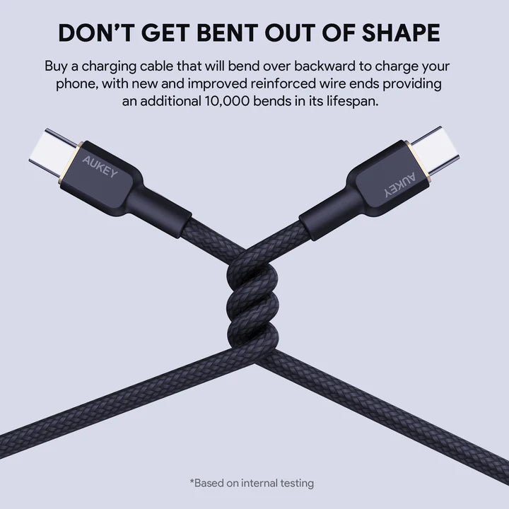 Aukey CB-NCC1 anti-bending durability test
