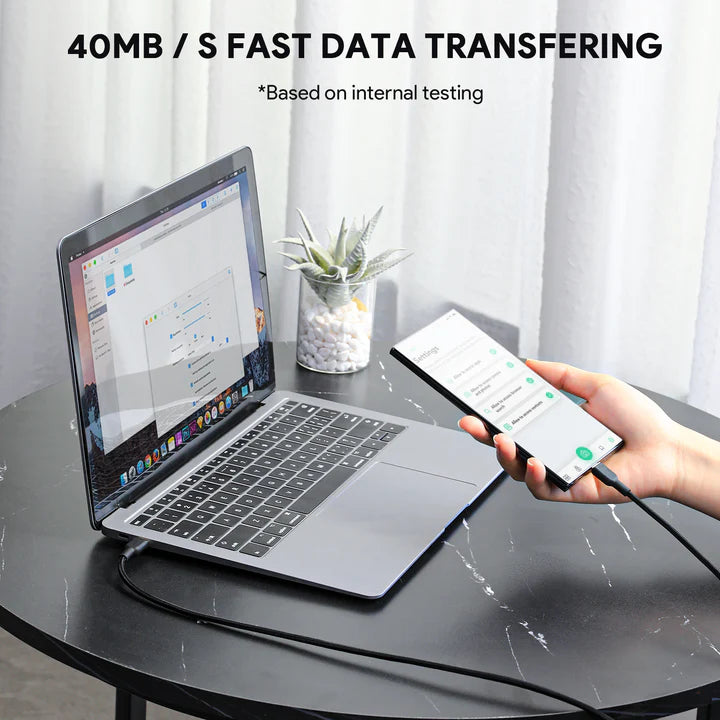 Aukey CB-NCC1 60W USB-C cable data transfer 40MB/s
