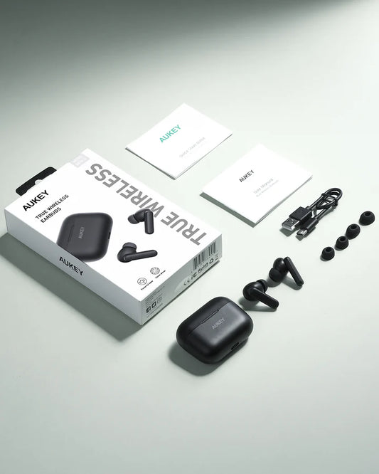 AUKEY EP-M1S wireless earbuds retail packaging with case