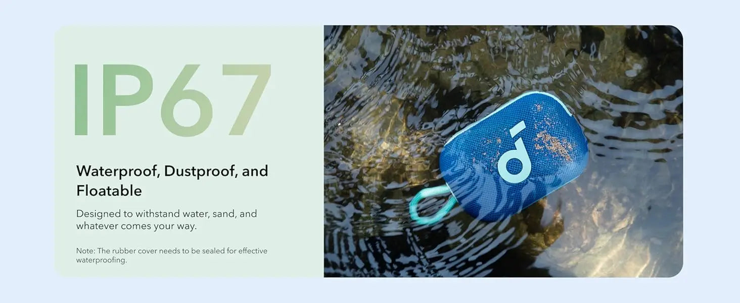 Soundcore Select 4 Go IP67 waterproof speaker in water
