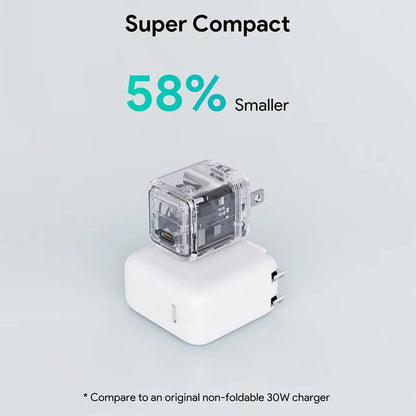 Aukey Comet GaN USB-C charger compact travel friendly design