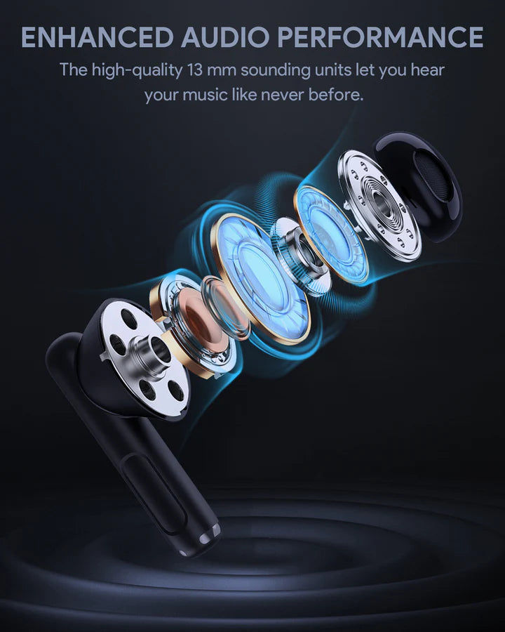 Aukey Move Air EP-M2 earbuds black with 13mm dynamic drivers